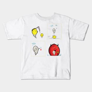 Lemon Ed - Going Up to Heaven Kids T-Shirt